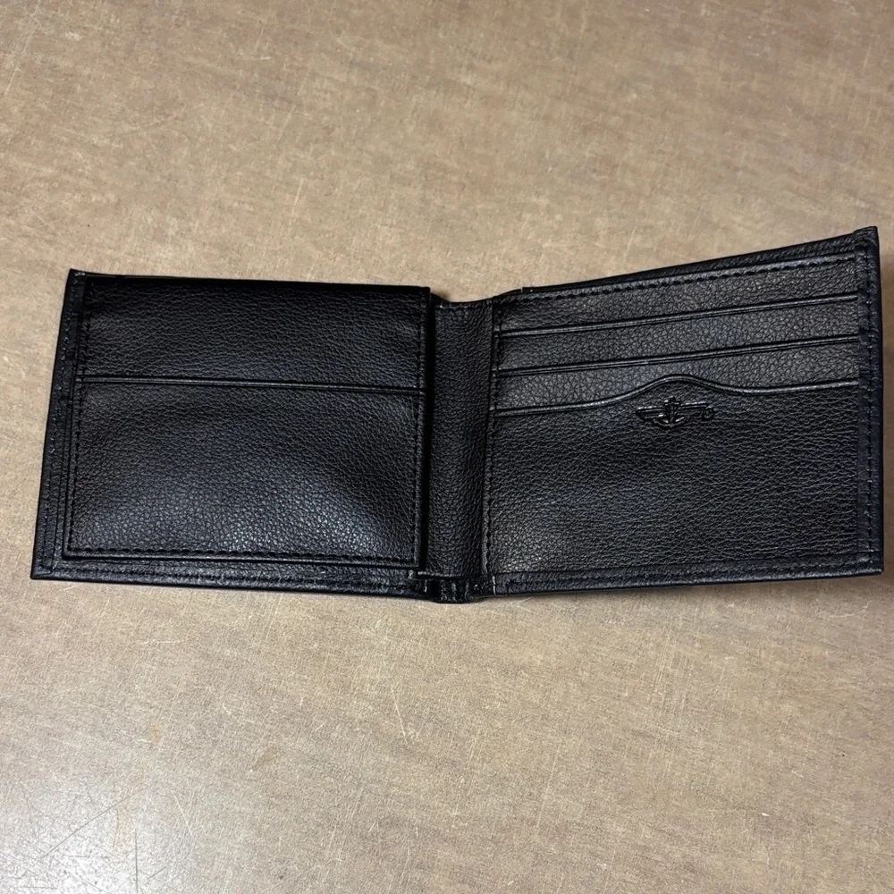 Dockers Black Leather Key & Card Holder